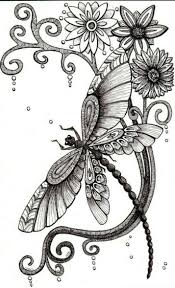 Neu Libellule Mandala Dessin Libellule Art De Libellule Libellule