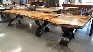 Live Edge Dining Table With Acrylic Base Table Dining Table Live Edge Dining Table Dinning Room Tables