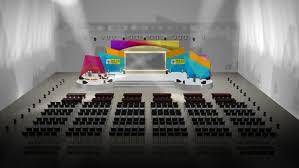 Stage Design Kpid Awards 2012 By Haristya Nugroho Via Behance Diseno De Stands Eventos Corporativos Escenario