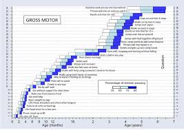 normal reference values for gross motor milestones