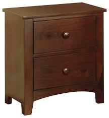 Shop for walnut brown wood nightstand at bed bath & beyond. 2 Drawers Dark Oak Finish Pine Wood Nightstand Transitional Nightstands And Bedside Tables By Simple Relax Inc Houzz