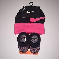 Baby Girls 0 6 Months Nike Beanie Hat And Bootie Socks Set Gift Nwt Bootie Socks Beanie Hats Hats For Sale