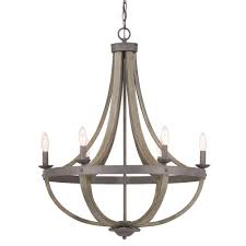 Which one would you choose to add farmhouse style to your house? Progress Lighting Keowee 6 Light Artisan Iron Chandelier With Distressed Elm Wood Accents P500183 148 The Home Depot Iron Chandeliers Wood Chandelier Rustic Chandelier