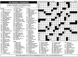 No pen or pencil required for this crossword, it's all online and it's free! Newsday Crossword Sunday For Dec 22 2019 By Stanley Newman Creators Syndicate