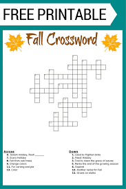 Free Fall Crossword Puzzle Printable Worksheet Available With And Without A Wor Printable Crossword Puzzles Free Printable Crossword Puzzles Crossword Puzzle