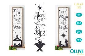 The classic color compliments all home styles. Christmas Porch Sign Mini Bundle Svg Kreativ Graphic
