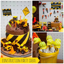 Galaxy diy table decorations birthday direct. 48 Construction Theme Birthday Party Decor And Food Ideas And Favors