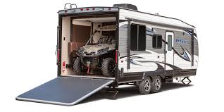 Great Garagea Garage Is Even Better When You Can Take It On The Road 2 500 Pound Rated Flush Floor Mo Toy Hauler Travel Trailer Toy Hauler Camper Toy Hauler