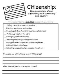 First question • what's a community? Citizenship Worksheet 2nd Grade Social Studies Tpt