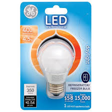 Ge 4 5 Watt Led Daylight Refrigerator Freezer A15 Light Bulb 83645 Blain S Farm Fleet