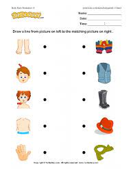 Parts of the body word search (easy). Body Parts Worksheet 15 Turtlediary