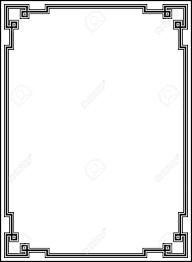 Black And Gold Art Deco Border Art Deco Line Border Art Deco Borders Art Deco Art Deco Decor