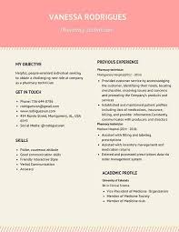 A cv may also include professional references, as well as coursework, fieldwork, hobbies and interests relevant to your profession. Pharmacy Technician Resume Samples Templates Pdf Doc 2021 Pharmacy Technician Resumes Bot