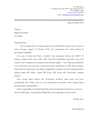 7 Surat Lamaran Kerja Administrasi Surat Marketing Riwayat Hidup