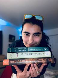 Reading from new books at a book event today