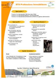 Après votre inscription, vous pouvez gratuitement Lycee Sidoine Apollinaire Professions Immobileres