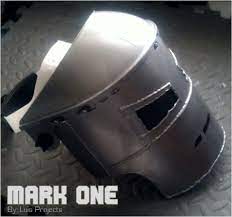 It appears in the film, captain america: Iron Man Mark 1 Faceshield 4 Steps With Pictures Instructables