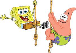 Spongebob And Patrick Dancing On Ropes Spongebob Spongebob Painting Spongebob Tattoo