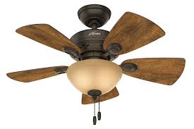 Enjoy a cool breeze combined with a stylish light fixture with one of our ceiling fans with lights. Hunter 34 Watson New Bronze Ceiling Fan With Light Kit And Pull Chain Walmart Com Walmart Com