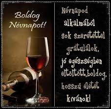 Buborékos pezsgős köszöntő, animált gif, mozgó névnapi képeslap. Koszonto Happy Birthday To You Name Day Alcoholic Drinks