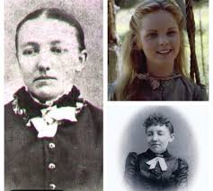 Here are six of the 14 Marcy children of Ingersoll Township. My great-great  grandmother, Polly Marcy Brown (1860-1933) is the short woman in the back  row. Polly became totally deaf at age