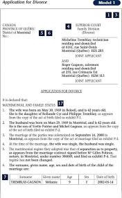 Sample Divorce Paper Divorce Papers Divorce Application Divorce