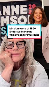Margareta Arvidsson @Margareta endorses Marianne Williamson for President.  Margareta Arvidsson is a Swedish actress, fashion model and beauty queen  who was crowned as the 1966 Miss Universe at age 18. ...