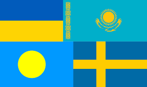 The yellow for church, peace, natural wealth, and love; There Are Only Four Countries With Flags Containing Only Blue And Yellow Vexillology