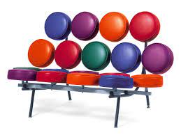 The 60′s style furniture will look great in a pop art style interior design. Vitra Marshmallow Sofa By George Nelson 1956 Designer Furniture By Smow Com