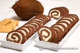Zahăr, 1 pachet unt, arome. Rulada De Biscuiti Cu Nuca De Cocos Diva In Bucatarie