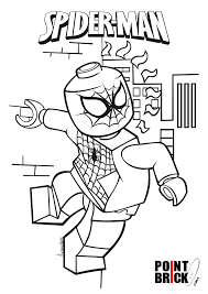 Point Brick Blog Disegni Da Colorare Lego Marvel Spiderman E Goblin