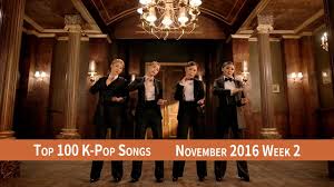 top 100 k pop songs chart november 2016 week 2 dj digital