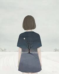 Ilustration Dijital Boyama Poertre Resimleri Denizkizi Sanati