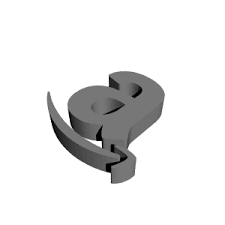 3D Printable Amazon Logo by Matthew Kaye