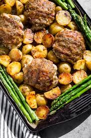 Honey Mustard Chicken And Potato Sheet Pan Dinner Recipe Sheet Pan Dinners Honey Mustard Chicken Mustard Chicken