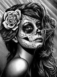 This pinup looks a little like the previous tattoo sugar skull, when she had a little bit more meat on her bones. Pin Auf Dia De Los Muertos