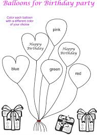 You can now print this beautiful happy birthday with balloons for kids coloring page or color online for free. Birthday Balloons Coloring Printable Page For Kids