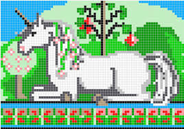 The kit contains all you need to make this lovely cross stitch , chart , fabric , needle and thread. Ravelry Garden Of The Unicorn Pattern By Melanie Nordberg