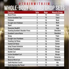 Whole Body Oxford Drop Sets