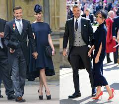 The dress looks very familiar. Victoria Beckham S Royal Wedding Dress Looks Similar To Her Prince William And Kate Wedding Outfit Royal Wedding Outfits Royal Wedding Guests Outfits Victoria Beckham Outfits