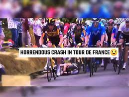 Tour De France 2021 Crash Tour De France Crash Video Fan Causes Major Crash During Tour De France Various Riders And Spectators Suffer Injuries