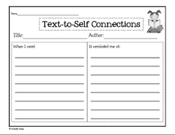 Tts Connections Text To Self Text To Self Connection Reading Connections