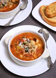 A Delicious And Hearty Instant Pot Vegetarian Minestrone Soup That Can Be A Meal By Itself With Some Brea Minestrone Soup Vegetarian Minestrone Soup Minestrone