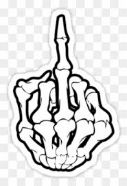 Tap the middle finger hand gesture emoji. Middle Finger Drawing Middle Finger Skeleton Free Transparent Png Clipart Images Download