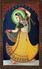 Rajasthani Painting Artwork Woman Dance Rajasthani Painting Rajasthani Art Indian Art