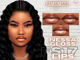 See more ideas about sims 4, sims, mod. Nessa Gloss Lips Fs17 Famsimsss On Patreon Sims 4 Black Hair Sims 4 Toddler Sims 4 Cc Makeup