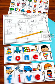 This Secret Code Activity Will Get Your Little Investigators Spelling Cvce Words By Identifying The Beginning Sound Of Eac Cvce Words Cvce Phonics Kindergarten