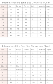 Bra Size Conversion Chart Us To China Bra Size Charts Bra Sizes Conversion Chart