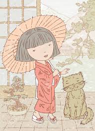 House plans japanese inspired simple ideas japanese house layout. Vector Drawing A Little Girl With Her Cat In A Japanese House Royalty Free Cliparts Vectors And Stock Illustration Image 80317387