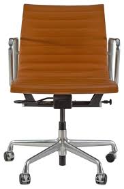 Check out our herman miller eames desk chair selection for the very best in unique or custom, handmade pieces from our мебель shops. Herman Miller Tan Leather Eames Desk Chair Midcentury Home Office New York By Decor Nyc Luxury Home Consignment Gallery Houzz